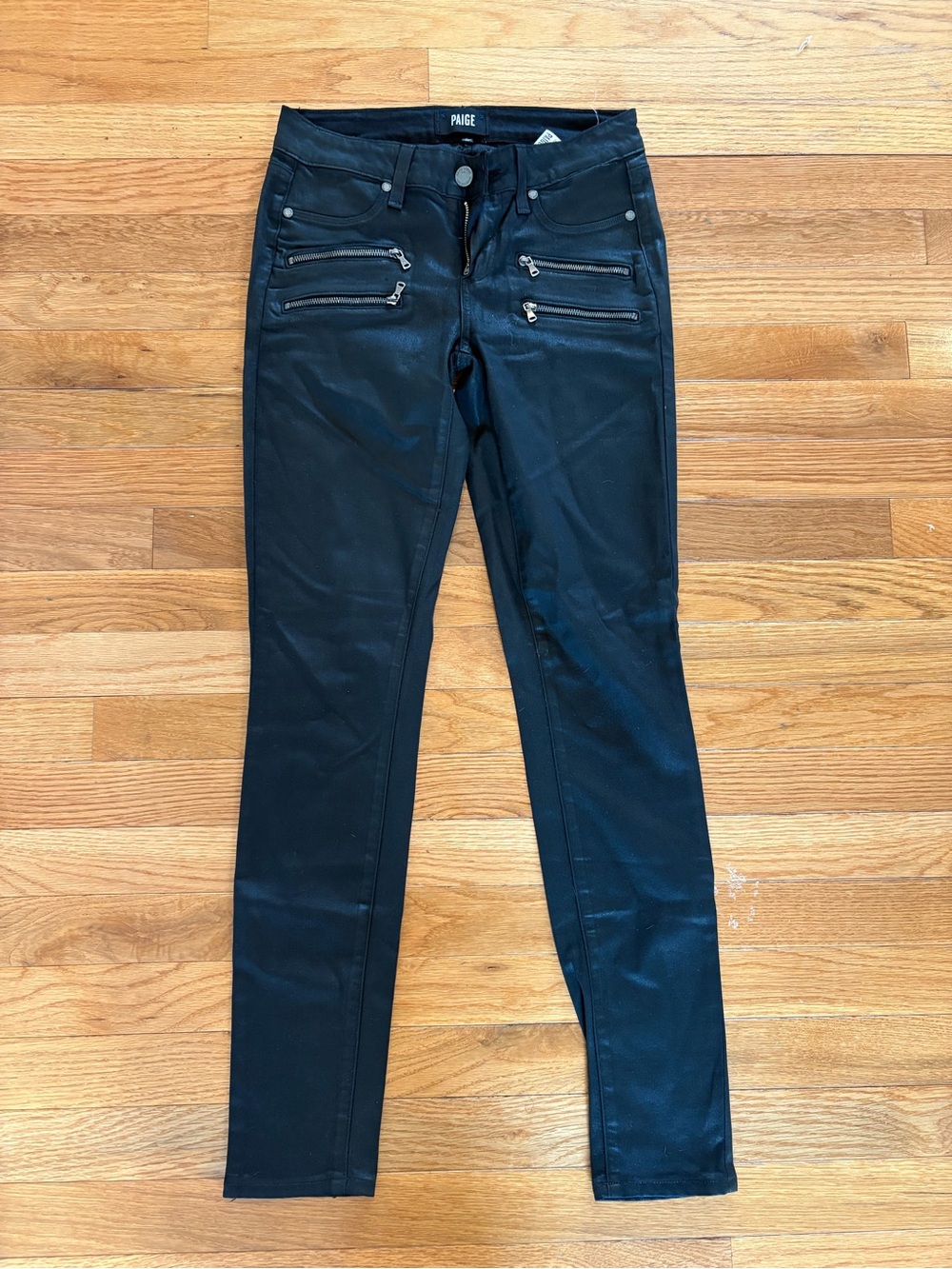 PAIGE Women's Edgemont Double Zip Skinny Jean